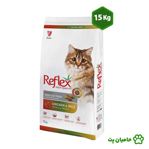 غذای خشک گربه رفلکس مولتی کالر وزن 15 کیلوگرم